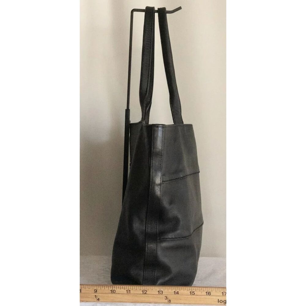 "Isanti" Deep black Genuine Leather Bag | Sz OS - Picture 5 of 9